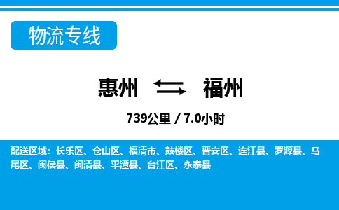 惠州到福州物流專線_惠州至福州物流公司_惠州到福州貨運專線